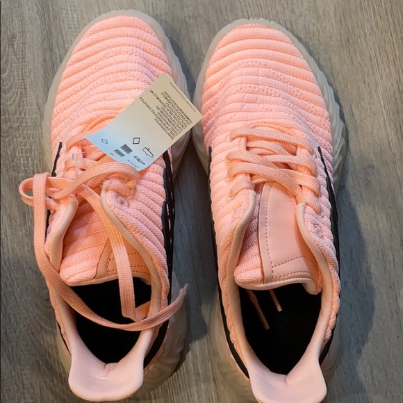 adidas pink & black sobakov trainers